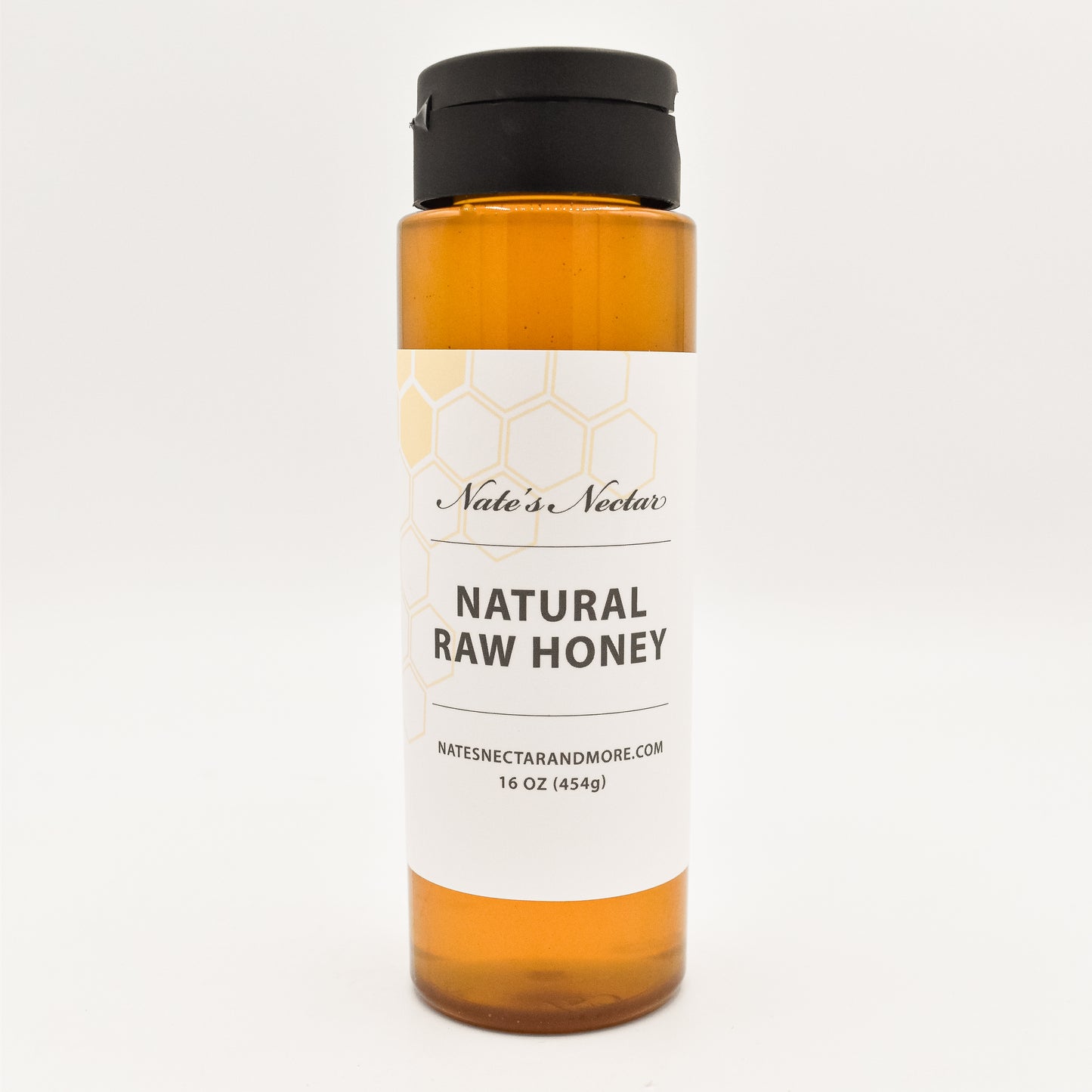 Nate's Nectar Natural Raw Honey, 1 lb squeeze bottle