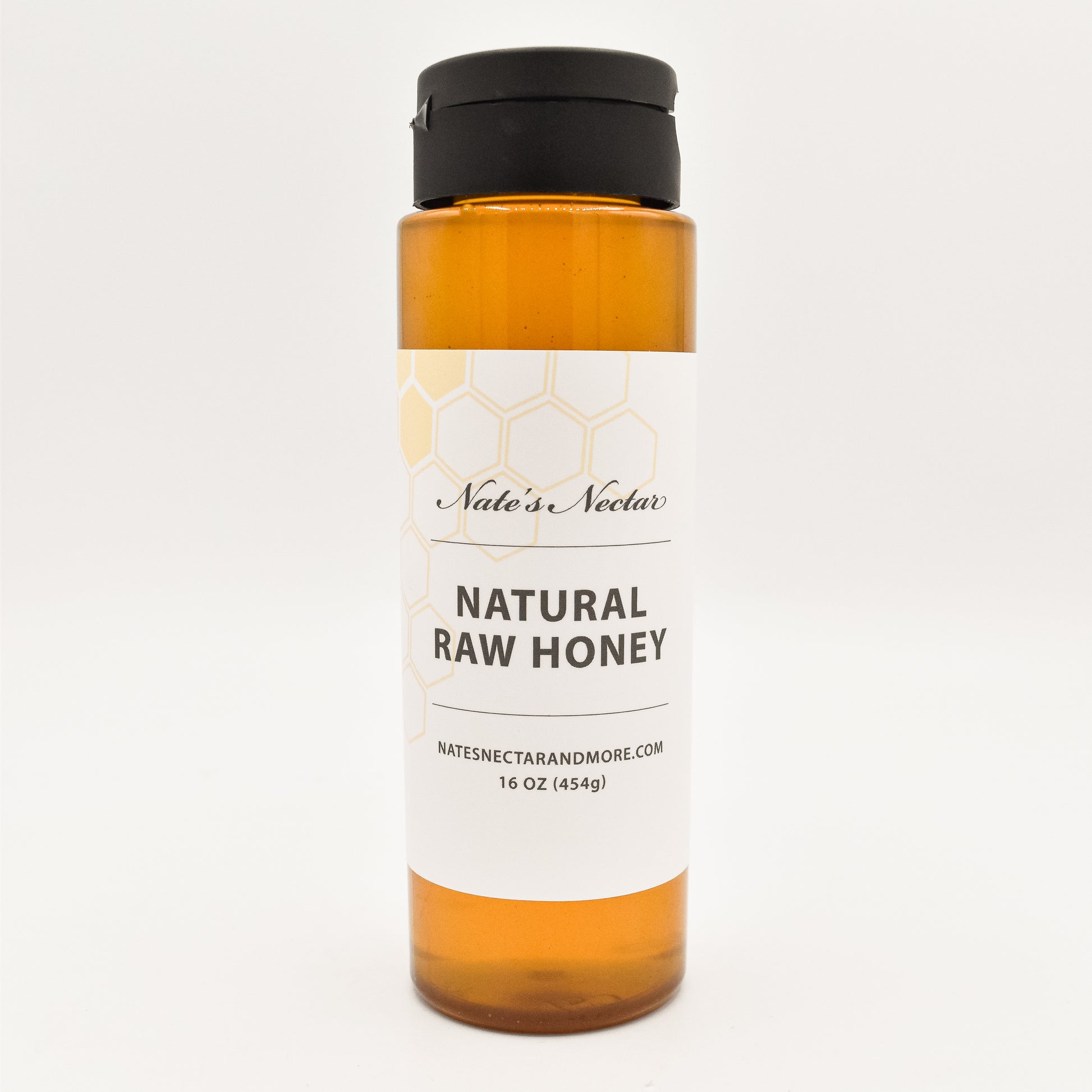 Nate's Nectar Natural Raw Honey, 1 lb squeeze bottle