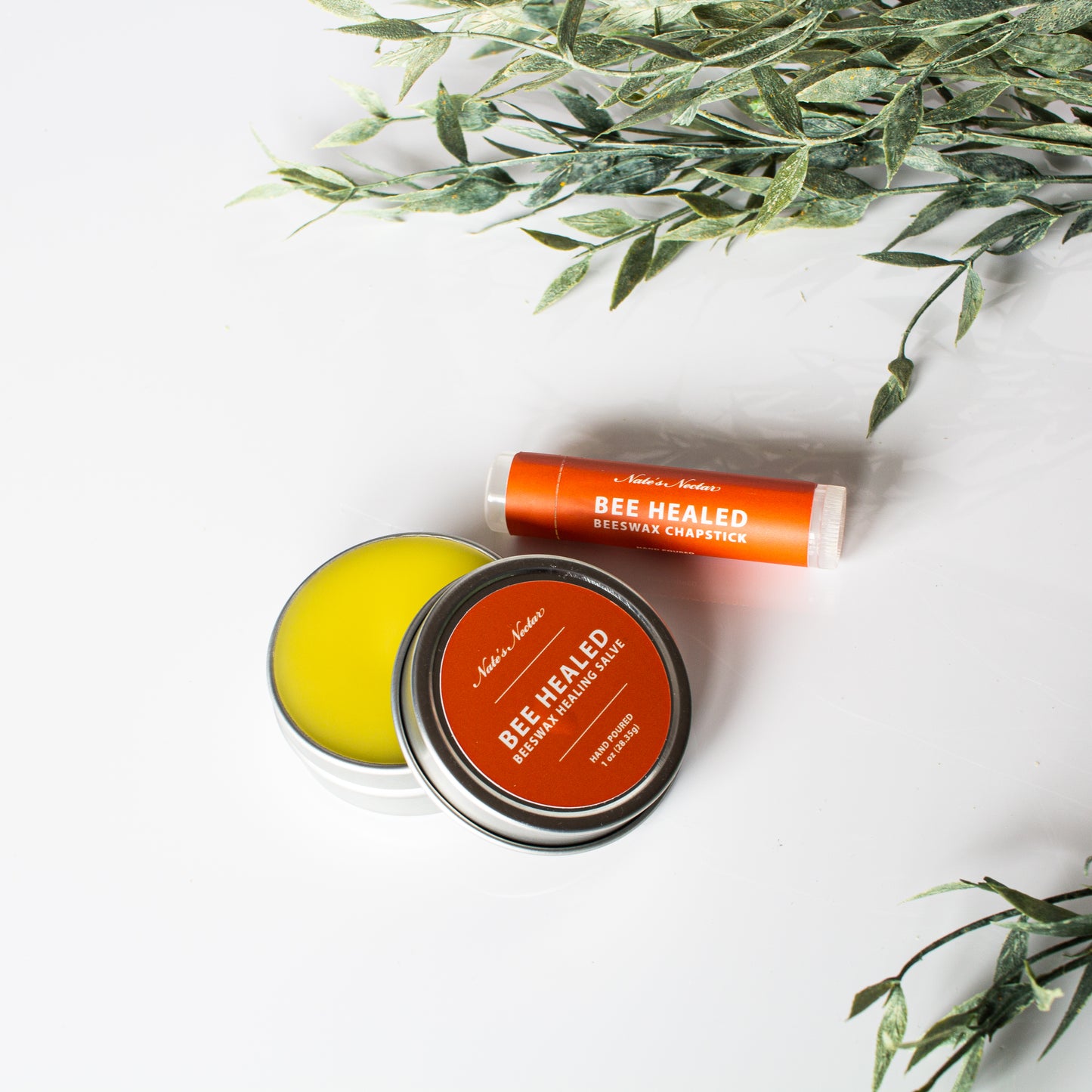 Bee Healed Lip Balm, Nate's Nectar Beeswax Healing Salve, Beeswax Lip Balm