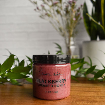 Blackberry Creamed Honey, natural ingredient spread