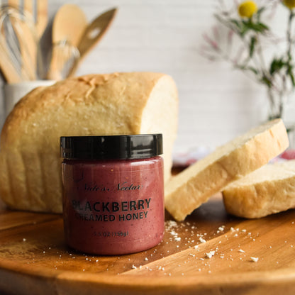 Blackberry Creamed Honey, natural ingredient spread