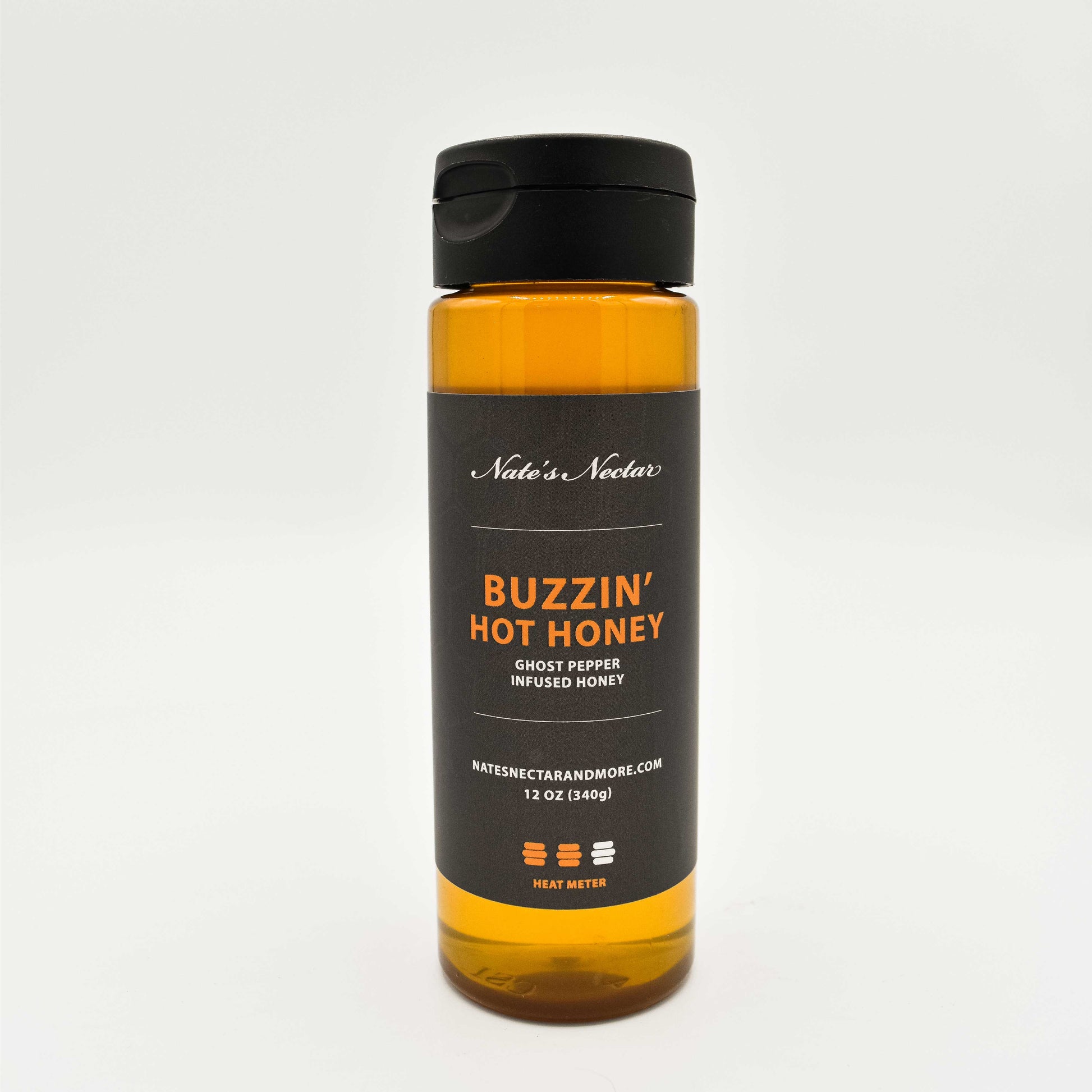 Nate's Nectar Buzzin' Hot Honey, Hot Honey, squeeze bottle, ghost pepper infused honey