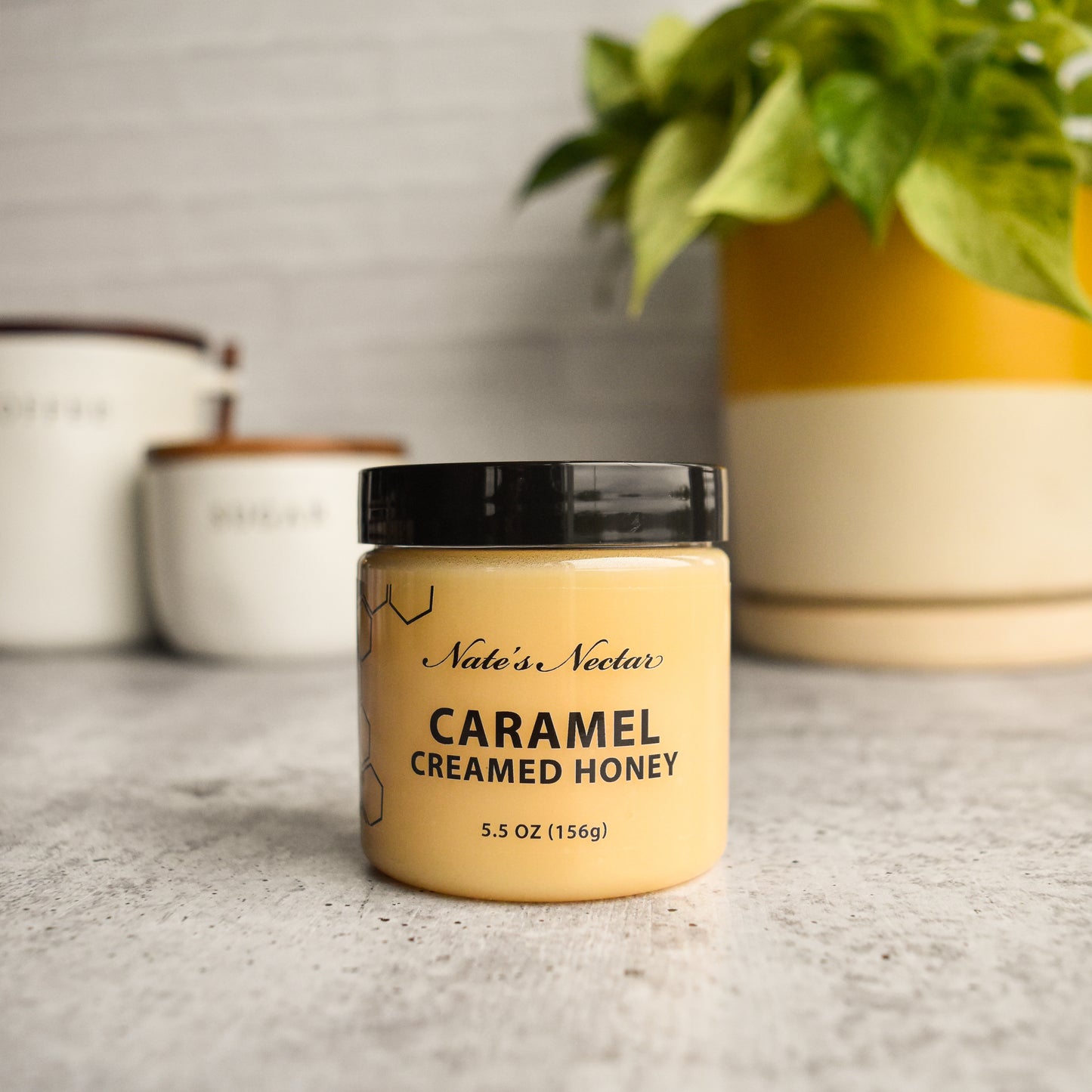 Caramel Creamed Honey, Nate's Nectar Creamed Honey Collection, spreadable consistency