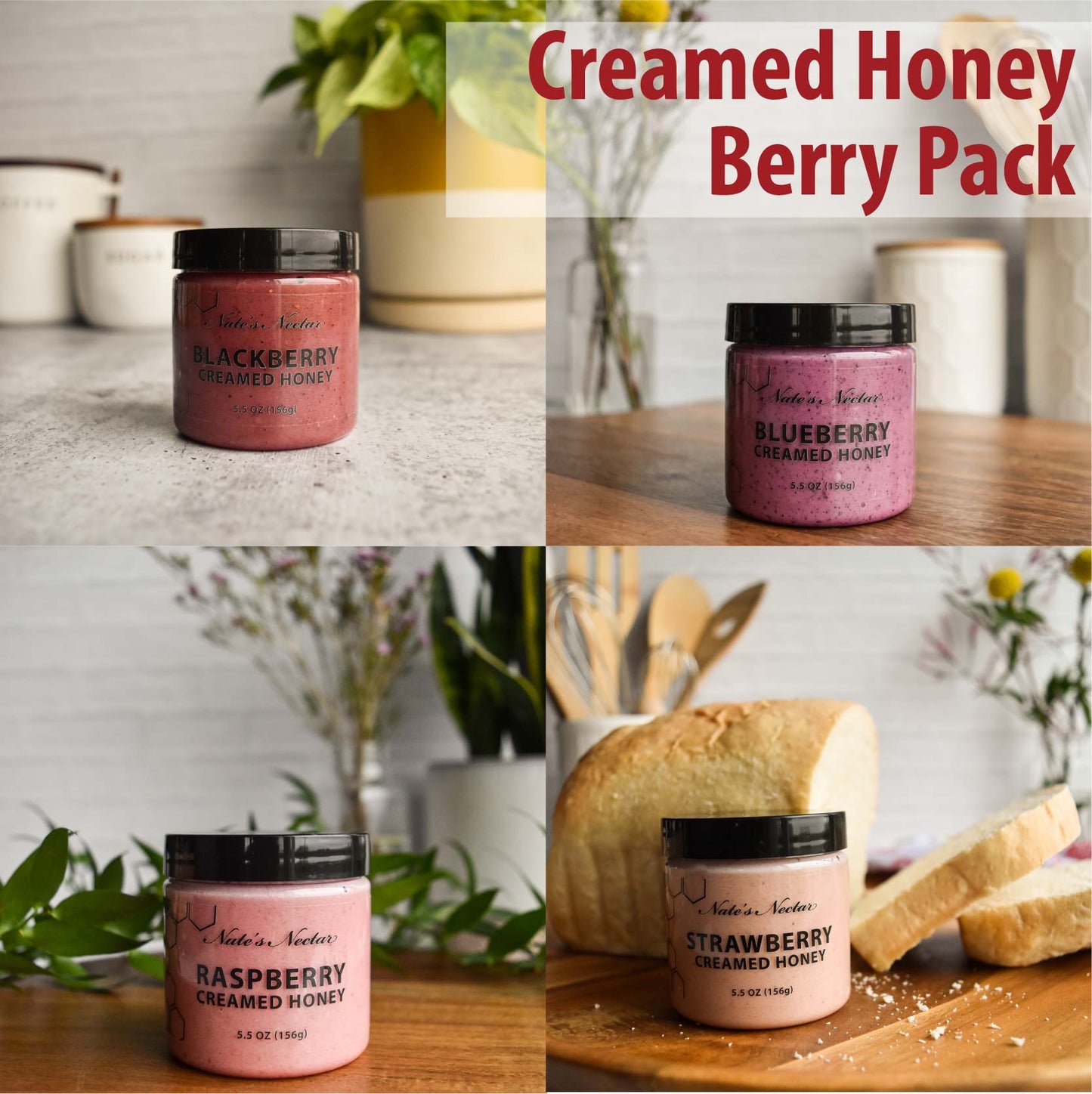 Creamed Honey Berry Pack (12) Wholesale