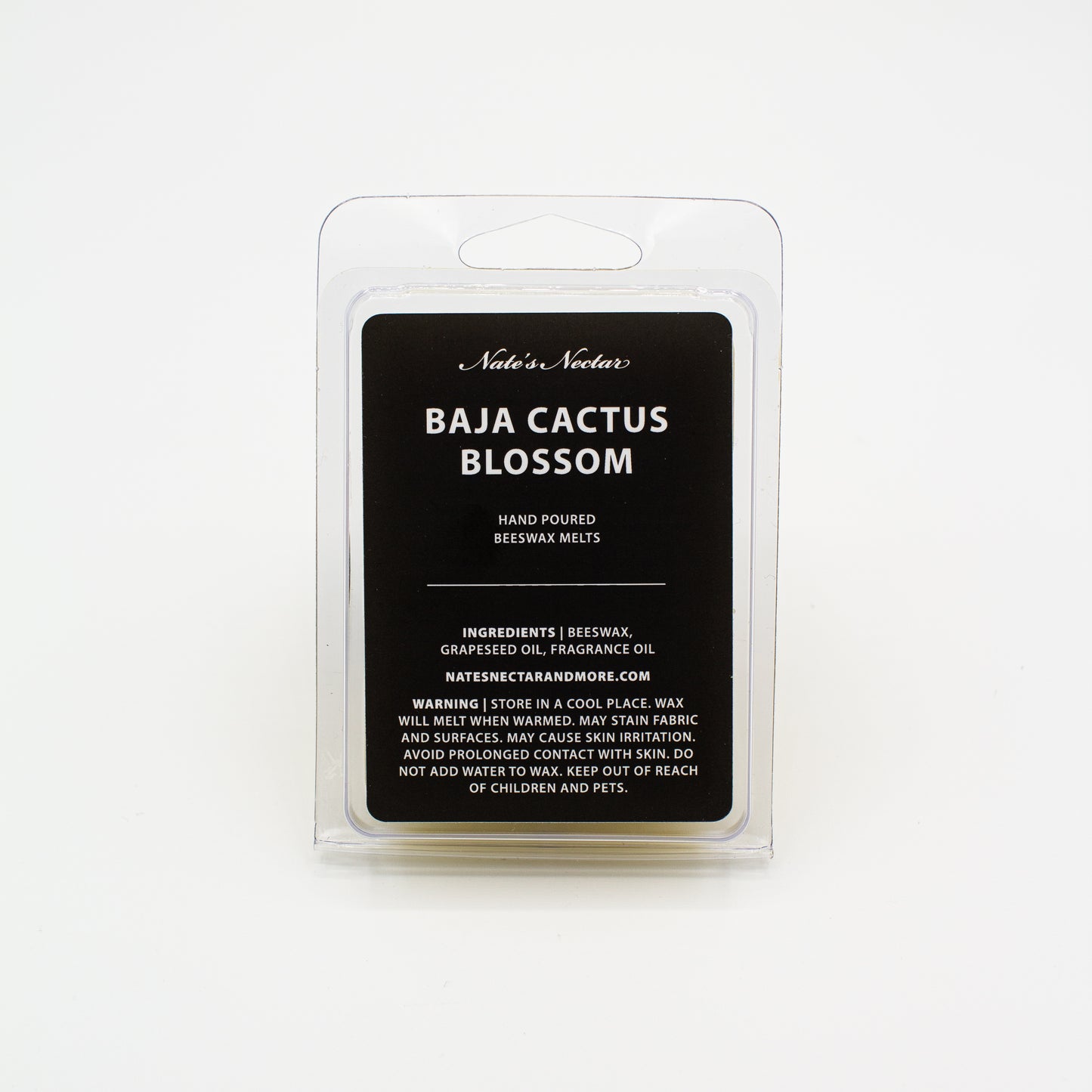 Baja Cactus Blossom, Nate's Nectar Beeswax Candle, candle melt