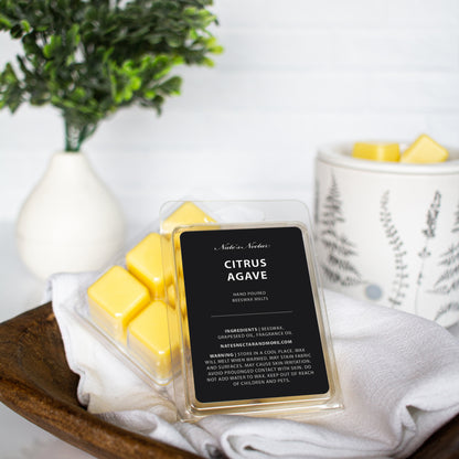 Citrus Agave Beeswax Candle, Nate's Nectar Spring/Summer Beeswax Candle Collection, candle melt