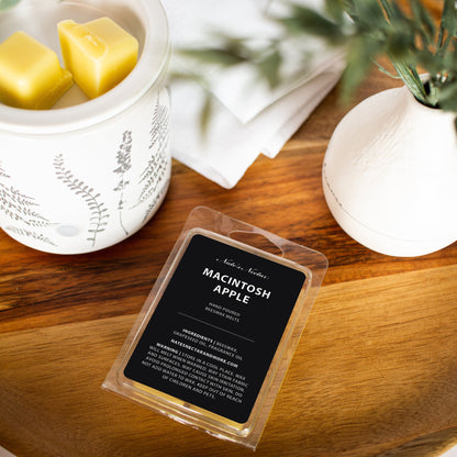 Macintosh Apple Beeswax Candle, Nate's Nectar Fall Beeswax Candle Collection, Hand Poured, 4 oz tin and melt