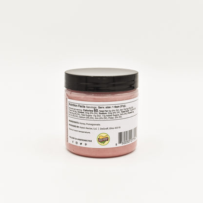 Nate's Nectar Pomegranate Creamed Honey, 5.5 oz plastic jar, natural ingredient spread