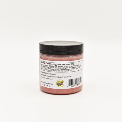 Raspberry Creamed Honey, Nate's Nectar Creamed Honey Collection, natural ingredient spread, 5.5 oz jar