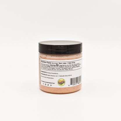 ate's Nectar Strawberry Creamed Honey, natural ingredient spread, clean ingredient creamed honey