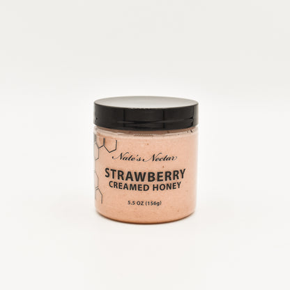 ate's Nectar Strawberry Creamed Honey, natural ingredient spread, clean ingredient creamed honey